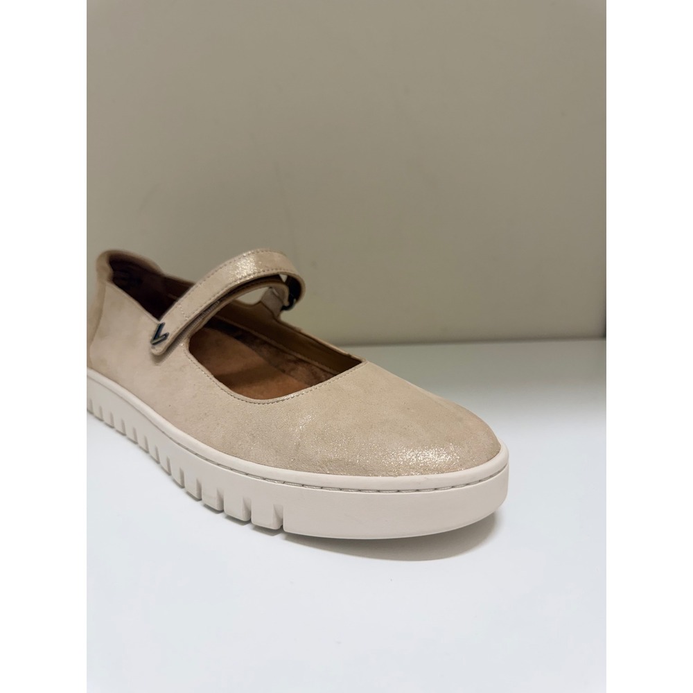 Vionic Uptown Mary Jane Slip-OnGold Metallic Leather orthotic comfort - Picture 3 of 8